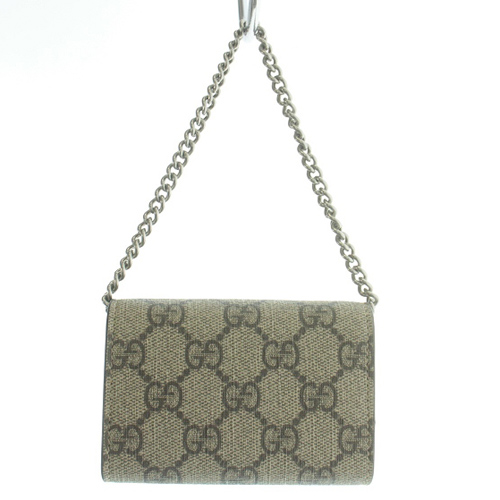 グッチ GUCCI ディオニュソス GGスプリーム チェーン コインケース  