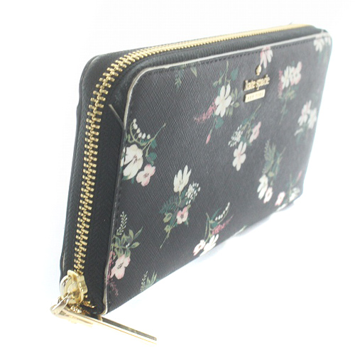 新品ケイトスペードkate spade長財布アメリカ購入　黒ラウンドファスナー ケイトスペード kate spade 財布 レディース 長財布 ラウンド