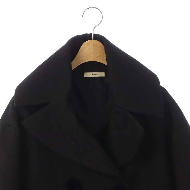 セリーヌ CELINE フィービーファイロ ウール ミンクボタン ダブル  
