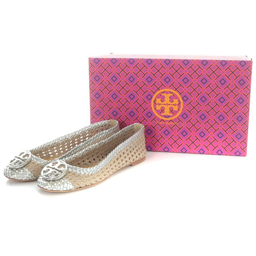 トリーバーチ TORY BURCH フラットシューズ メッシュ レザー