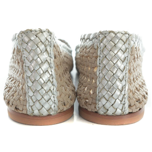 トリーバーチ TORY BURCH フラットシューズ メッシュ レザー ロゴ 6M 
