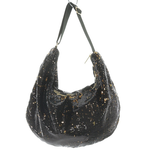 レスポートサック LesportSAC ワンショルダーバッグ スパンコール ロゴ 