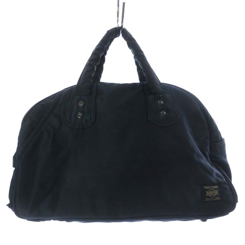 ポーター タンカー ミニボストンバッグ ネイビー （美品! HEAD PORTER 