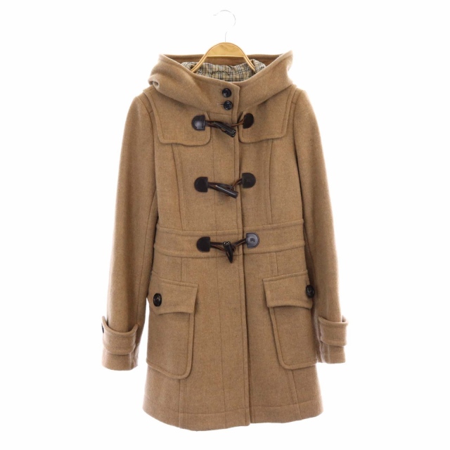 バーバリーブルーレーベル BURBERRY BLUE LABEL ウール フード 