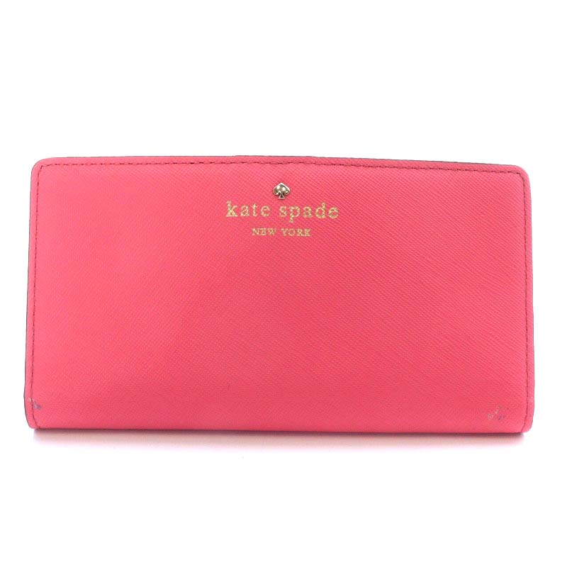 ケイトスペード KATE SPADE 長財布 二つ折り バイカラー フェイク