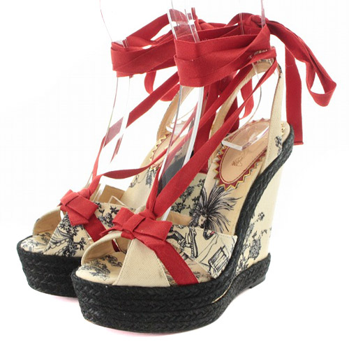 クリスチャンルブタン Christian louboutin サンダル ウェッジソール  