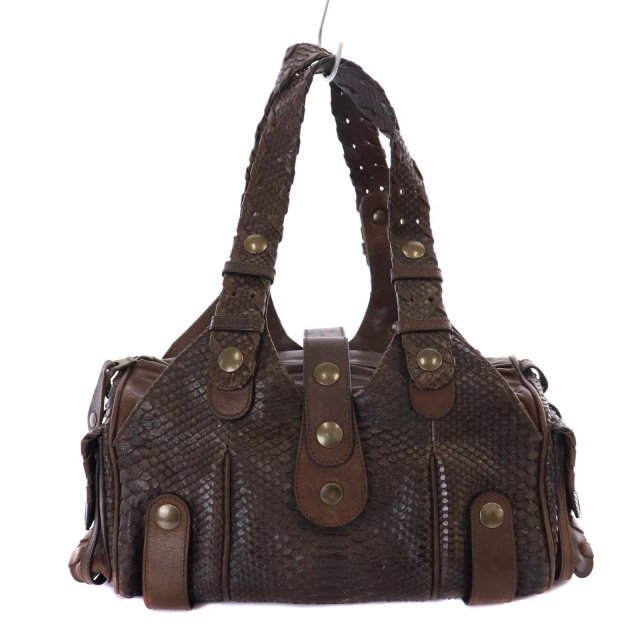 クロエ CHLOE シルベラード パイソンワンショルダーバッグ  