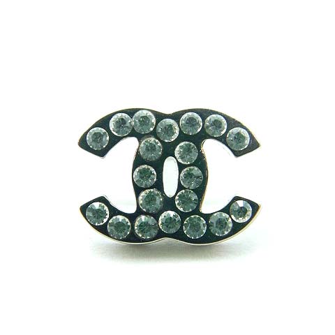 シャネル CHANEL 06V ココマーク ラインストーン ピアス シルバー色 