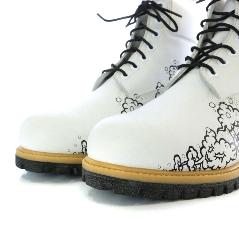 【希少】Timberland イエローブーツ　ホワイト　8W 26㎝ ティンバーランド Timberland 田中秀幸氏コラボ イエローブーツ
