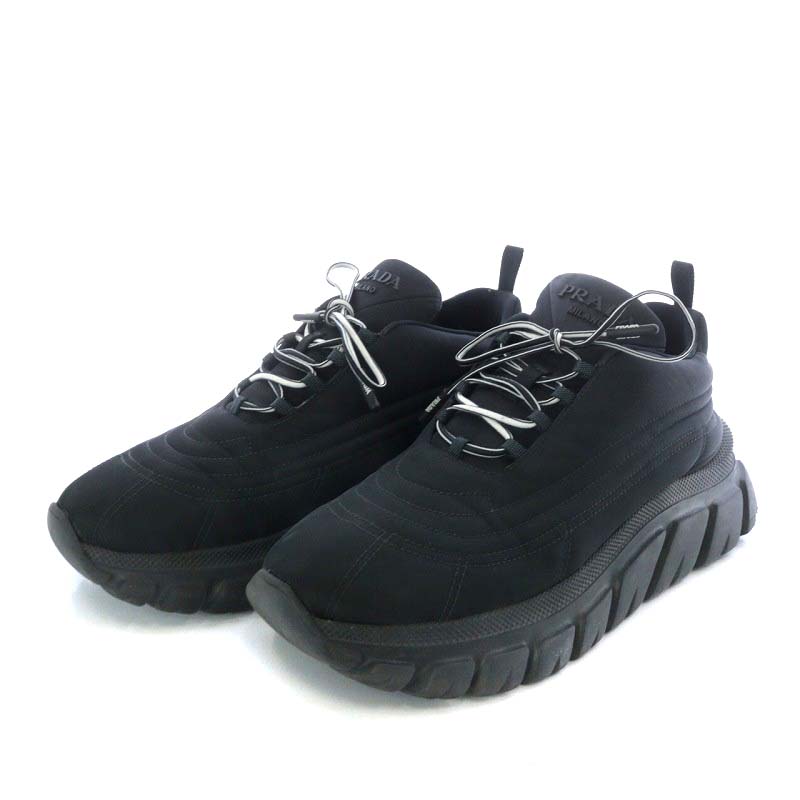 プラダ PRADA ラッシュ ギャバジンRe Nylon スニーカー 