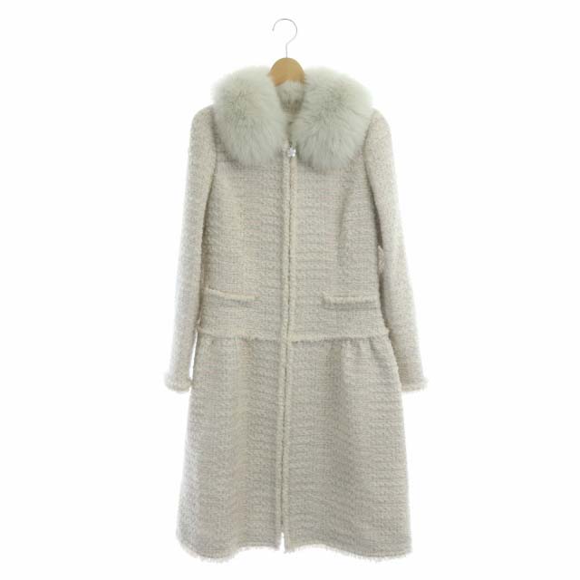 ルネ Rene ツイードコート フォックスファー LESAGE社製生地 アウター  