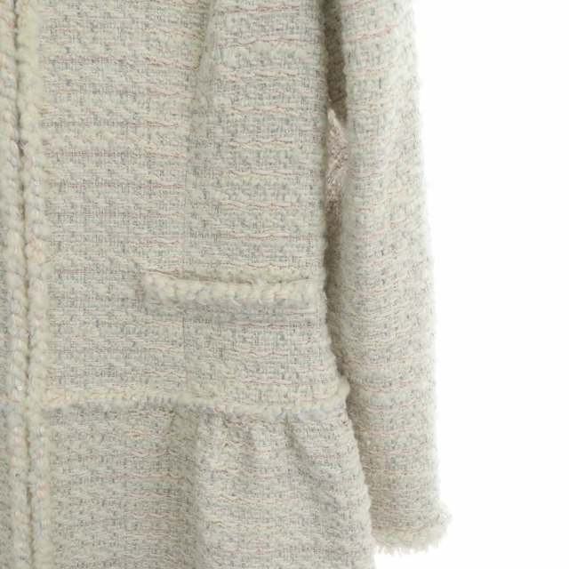 ルネ Rene ツイードコート フォックスファー LESAGE社製生地 アウター  