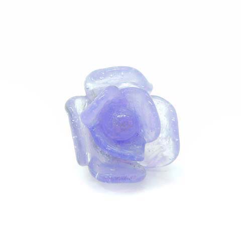 シャネル CHANEL ピアス カメリア 花 フラワー 紫 パープル /MF