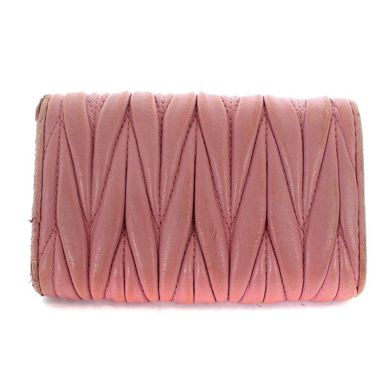 miumiu キーケース マテラッセ ピンク ミュウミュウ miumiu マテラッセ