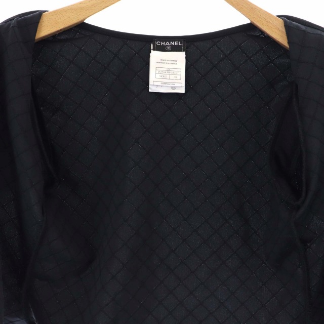 シャネル CHANEL 05C カットソー ジャケット トップス 半袖 ジップ 