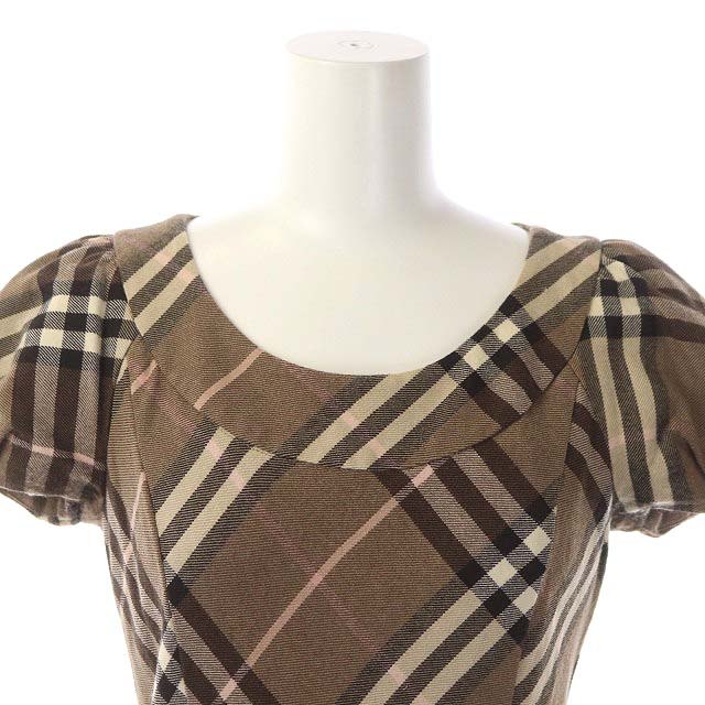 バーバリーブルーレーベル BURBERRY BLUE LABEL ノバチェック ウール  