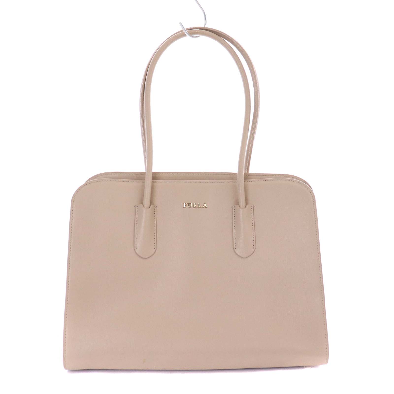 フルラ FURLA トートバッグ ハンドバッグ レザー 桃 くすみピンク /IN 
