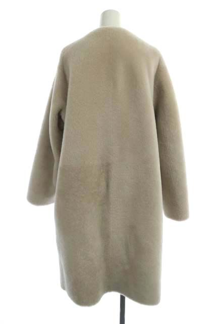 ドゥロワー Drawer シープムートンノーカラーコート リバーシブル  