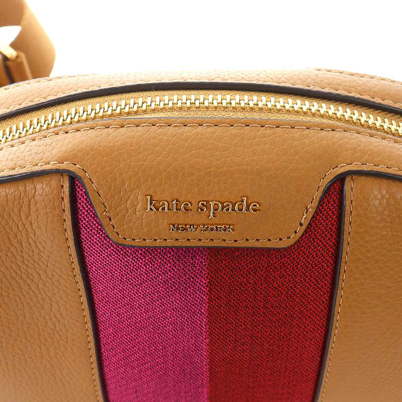 ケイトスペード KATE SPADE ショルダーバッグ レザー ポーチ付き 茶  