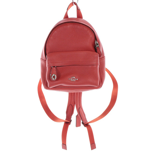コーチ COACH レザー ミニリュック ロゴ 赤 レッド 37590 /SR6 