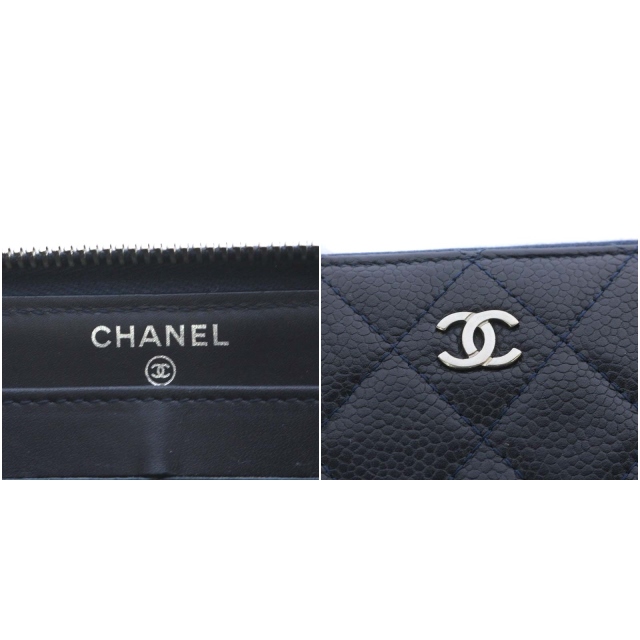 シャネル CHANEL マトラッセ 長財布 ラウンドファスナー ココマーク 