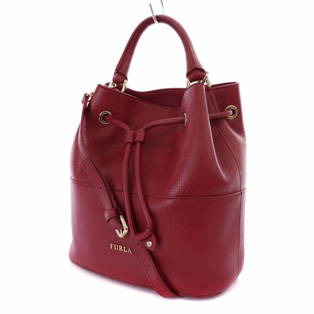 【美品】フルラ 2way 巾着バッグ ショルダーバッグ レザー 肩掛け 赤 楽天市場】【バッグ】FURLA フルラ ハンドバッグ 2WAY