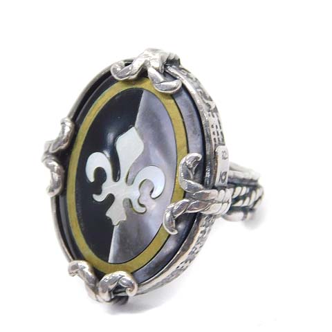 ジェムキングダムシェルリング14号 GEM KINGDOM／ジェムキングダム】 シェルリング/シルバー ー