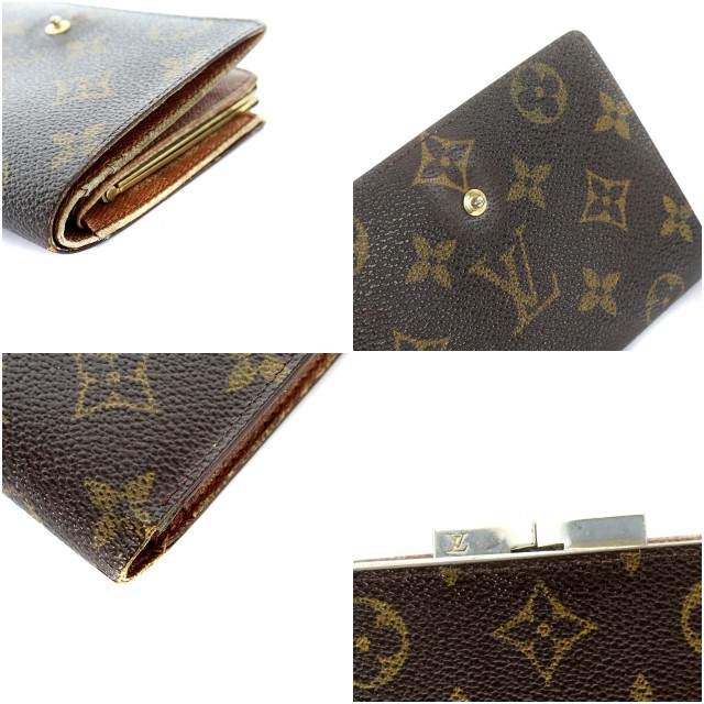 【美品✨】ルイヴィトン 財布 二つ折り がま口 M61633 ヴィエノワ ルイヴィトン LOUIS VUITTON 二つ折りがま口財布 モノグラム