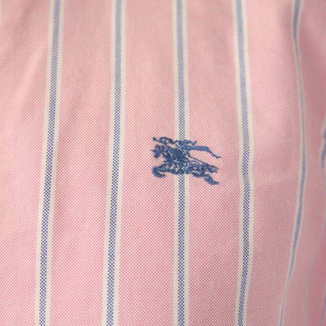 バーバリーブルーレーベル　ピンクストライプシャツ BURBERRY BLUE LABEL - BURBERRY BLUE LABEL ピンクストライプ