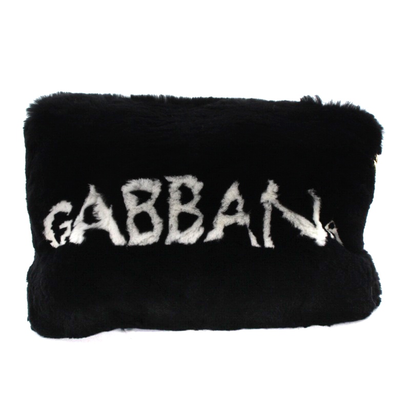 ドルチェ&ガッバーナ ドルガバ DOLCE&GABBANA クラッチバッグ ファー 