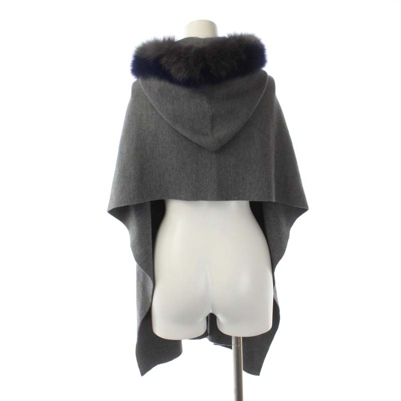 チェスティ Chesty ファー付ストール マフラー フード グレー /DF □OS  