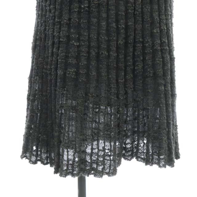 未使用品 シャネル CHANEL ニットワンピース 五分袖 ロング セミフレア 