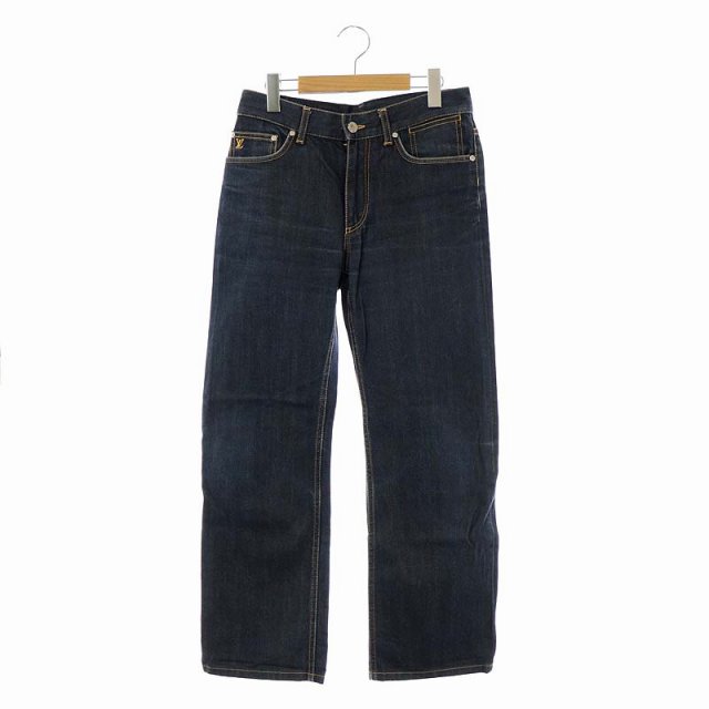 ルイヴィトン LOUIS VUITTON モノグラム刺繍LVデニムパンツ ジーンズ  