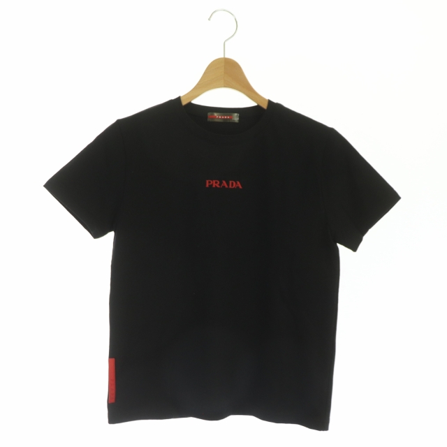 プラダスポーツ PRADA SPORT ロゴTシャツ 半袖 カットソー クルー 