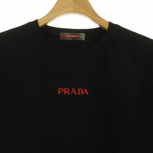 プラダスポーツ PRADA SPORT ロゴTシャツ 半袖 カットソー クルー  