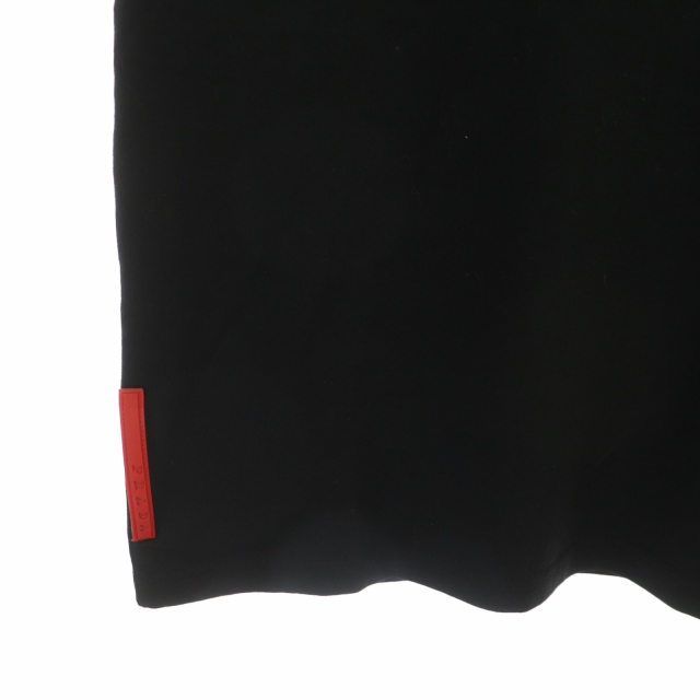 PRADA SPORT プラダスポーツ 黒 ロゴ 半袖シャツ 美品】PRADA SPORT プラダスポーツ 半袖ポロシャツ 赤タグ 黒 M