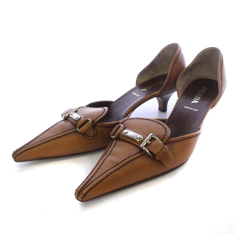 プラダ PRADA パンプス セパレート ハイヒール ポインテッドトゥ 