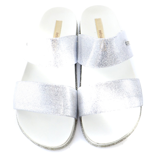 メリッサ melissa ラメサンダル ミュール 23.5cm シルバー色 /SR1 