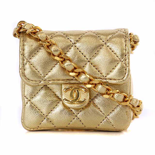 シャネル CHANEL ヴィンテージ マトラッセ ミニミニチェーンショルダー 