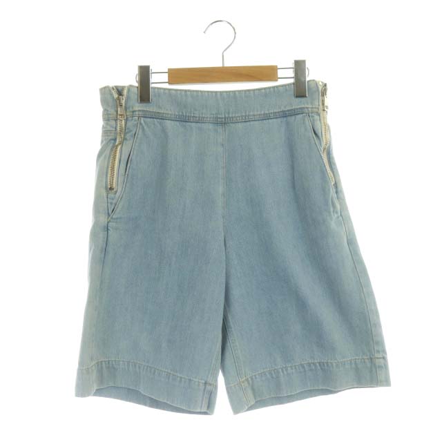 クロエ CHLOE デニムハーフパンツ ショート サイドジップ 34 ライト  