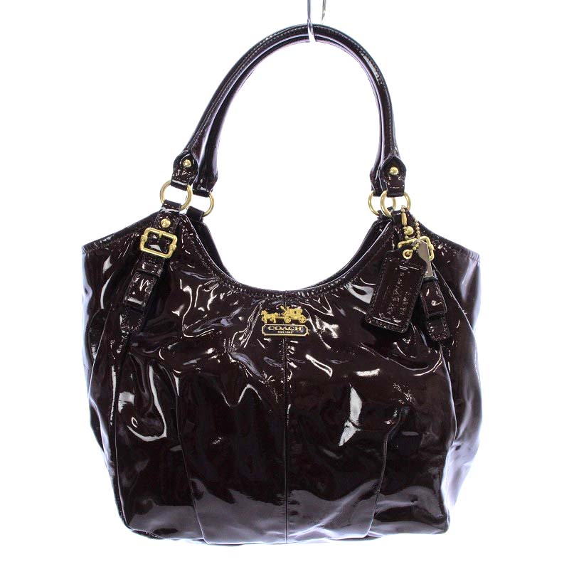 コーチ COACH ショルダーバッグ エナメル ボルドー 18610 /YO20 