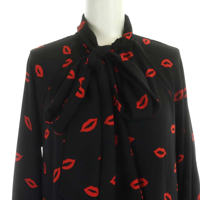 ケイトスペード KATE SPADE 21AW K6361 kisses tie-neck shift dress 