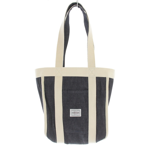 PORTERリバーシブルポーターSTAND TOTE トートバッグ　限定商品 PORTER、ブラックデニムのリバーシブルトートバッグ - Impress Watch