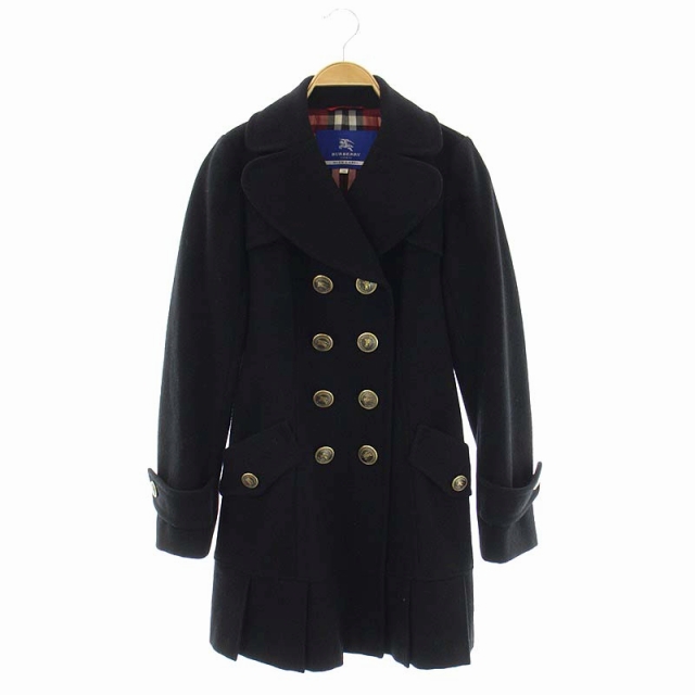 バーバリーブルーレーベル BURBERRY BLUE LABEL ウール 裾プリーツ P  