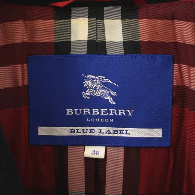 バーバリーブルーレーベル BURBERRY BLUE LABEL ウール 裾プリーツ P 