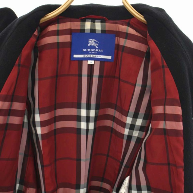 バーバリーブルーレーベル BURBERRY BLUE LABEL ウール 裾プリーツ P 