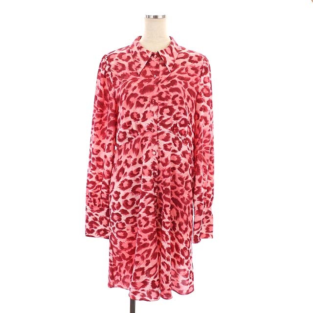 未使用品 ケイトスペード KATE SPADE Panthera Long Sleeve Shirtdress 