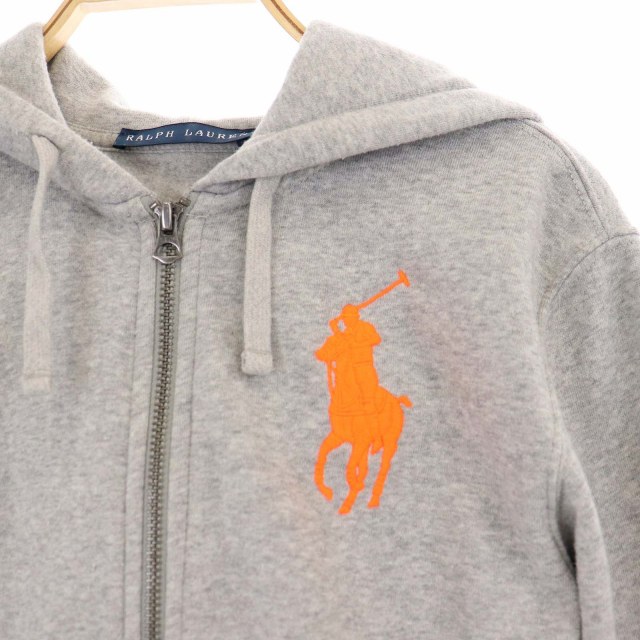 ラルフローレン RALPH LAUREN ロゴ刺繍 ジップアップ パーカー 長袖 XS