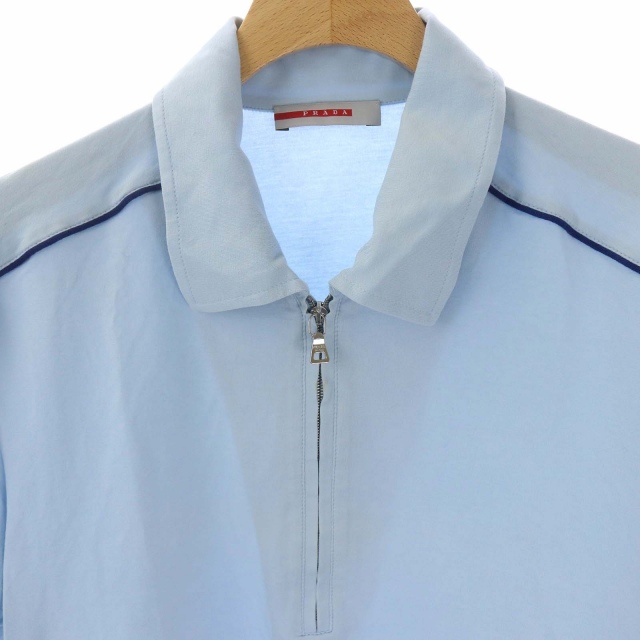 プラダスポーツ PRADA SPORT ハーフジップ ポロシャツ 半袖 カットソー 