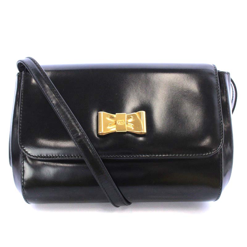 グッチ GUCCI ショルダーバッグ ワンショルダー リボンGG金具 フラップ 